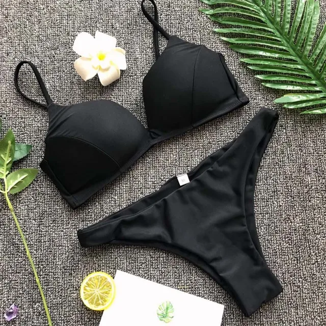 beach wear volleyball set bikini bathing suits 2019 bandeau strap