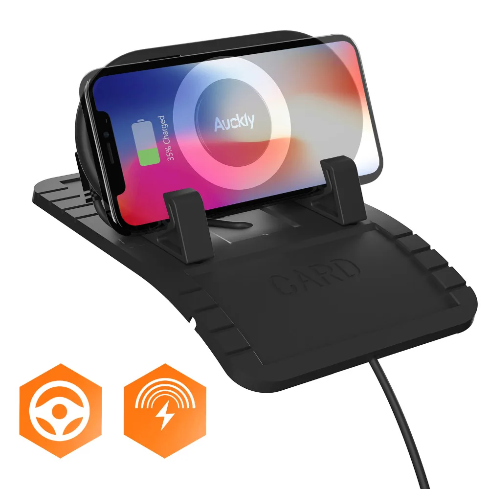 

auckly 10W Qi Wireless Charger Quick Charge 3.0 For iPhone X/8/8 Plus Fast Charging Pad For Samsung Galaxy S9/S9 Plus For Xiaomi