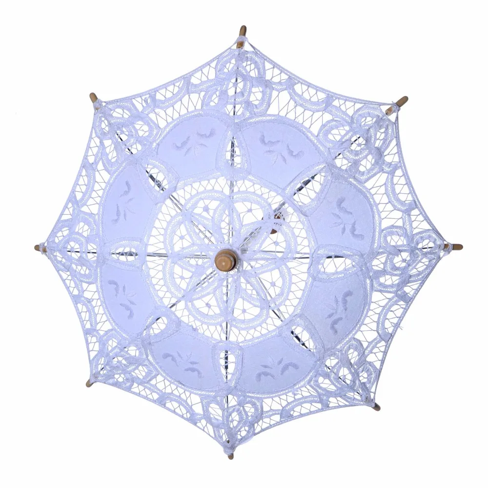 ZYLLGF кружева ручной работы Свадебный зонтик Аксессуары для зонтов для Свадебные душ зонтик
