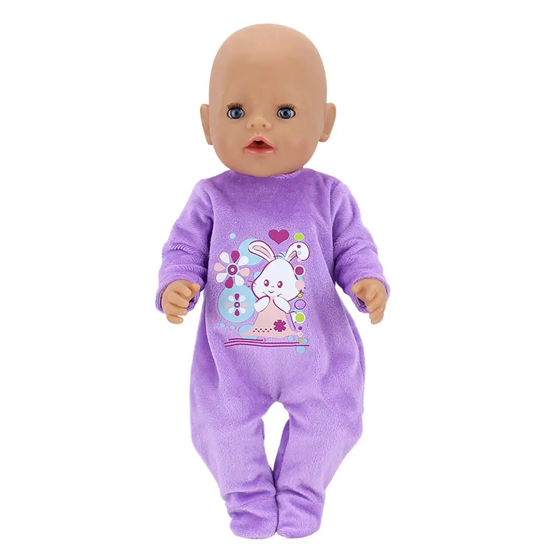 New Doll Jump Suits For 43cm Baby Doll 17 inch Reborn Baby Dolls Clothes And Accessories 5