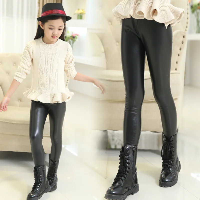 leather pants for baby girl