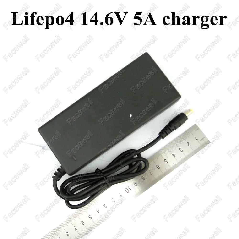 12V 5A fast smart charger Lifepo4 12 volt charger 5a 14.6v DC output for 4s 12.8v lifepo4 battery 10Ah 20ah 15ah power pack kit (3)