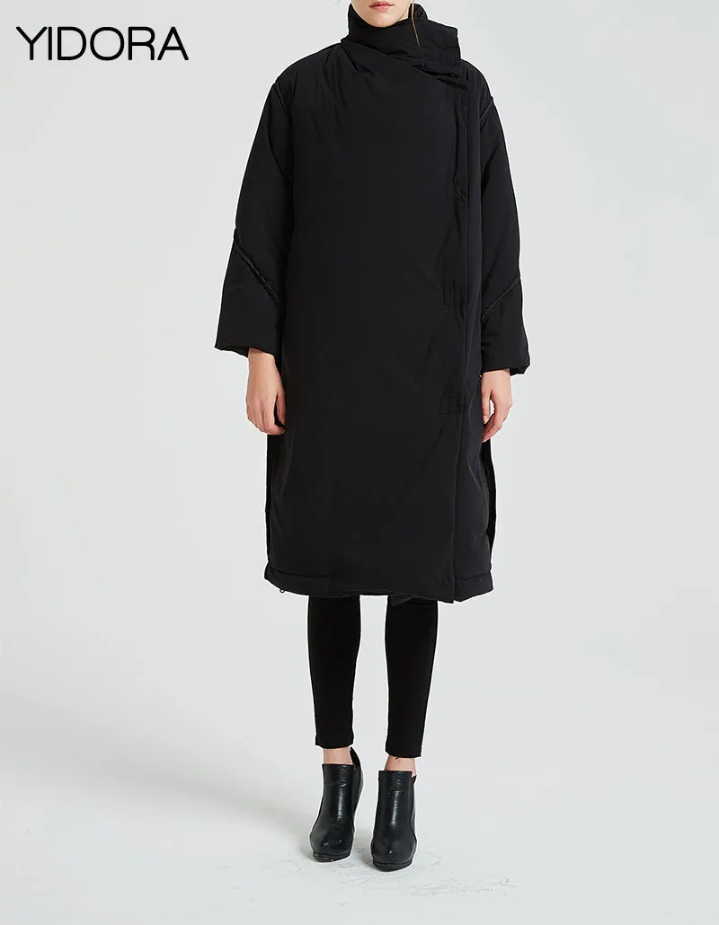 Survêtement Plus Bas Chaud Veste hiver femmes Couleur Doux Fly Bouclée Long Blanc Oblique Vers Haut Canard 2018 Noir Le Duvet Automne Manteau Gamme De qU1KpTg
