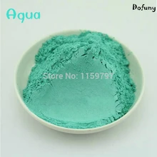 Аква Цвет Пудра с жемчужным блеском, слюда эффект пигмент, самодельные тени для век Макияж порошок, полировка для ногтей