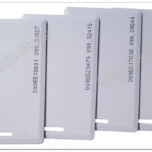 100 шт./лот 125 кГц rfid ID карточки плотные с отверстием для TK4100/EM4100 ID двери Система контроля доступа карт