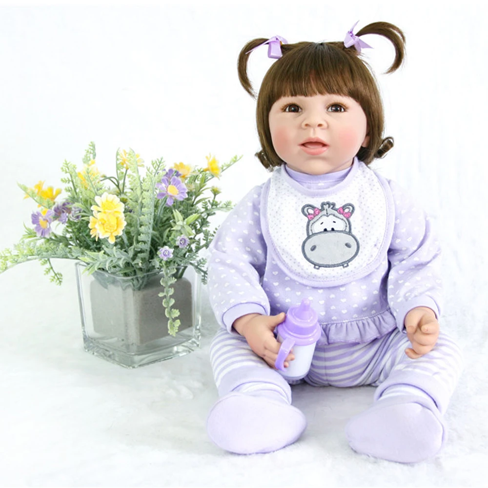 50 см силикона Reborn Baby Doll игрушки, как настоящее 20 дюймов виниловые рано принцессы малышей младенцев ручной стильный bonecas для детские игрушки