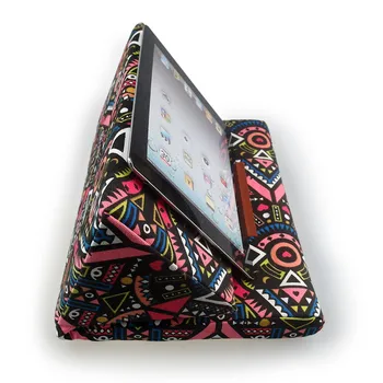 

Foldable Trigon Cushion Tablet PC Pillow Stand Holder Support Book/Tablet PC/phone Standing Foam Canvas Print Pillow For Ipad