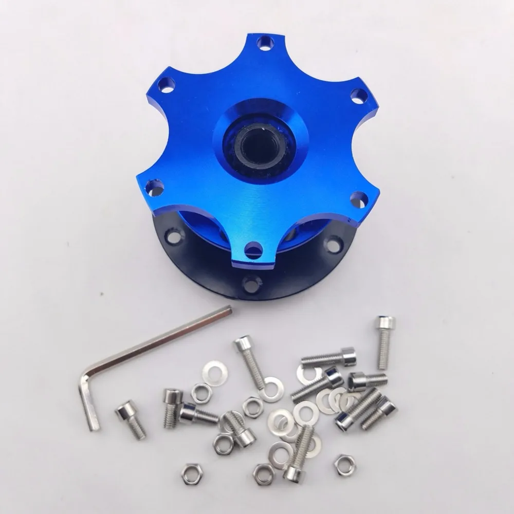 Universal Golden Steering Wheel Snap Off Quick Release Hub Adapter Boss