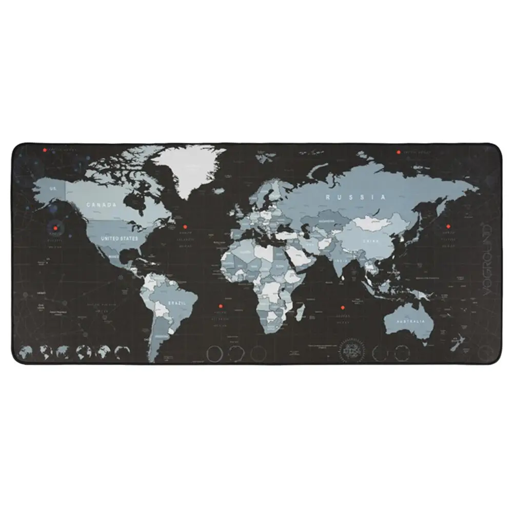  Besegad Hot Large Computer Gaming Mouse Pad World Map Gamer Mousepad Laptop Desk Mat for Overwatch 