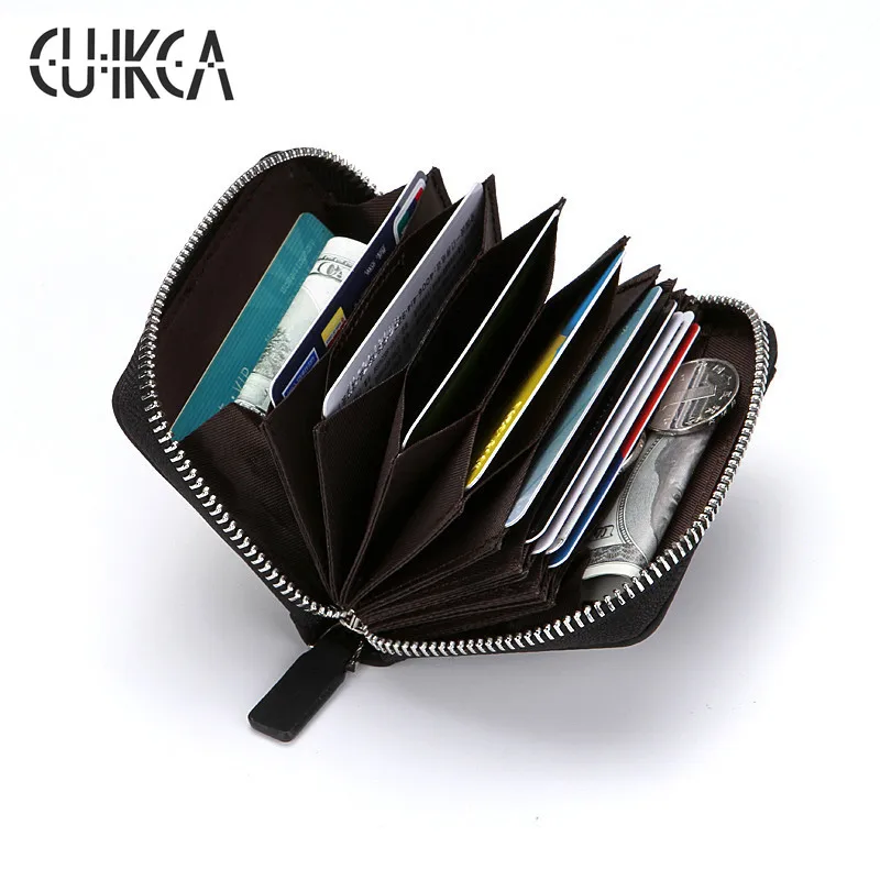 CUIKCA Новый RFID кошелек женский мужской Carteira короткий нубук кожаный тонкий на
