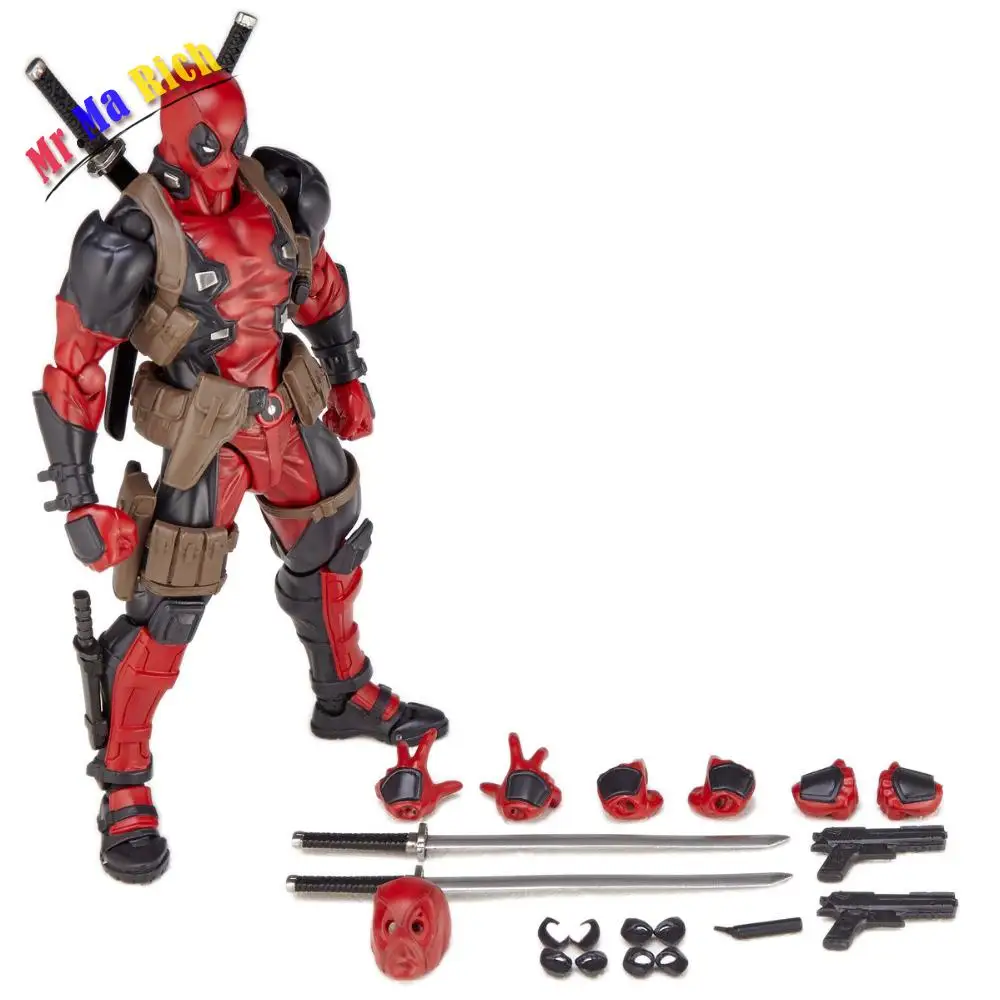 Figma X man Serie Spiderman Figura N ° 001 Revoltech Deadpool Con Staffa No. 002 Spider Man фигурка|spider action figure|action figurefigura