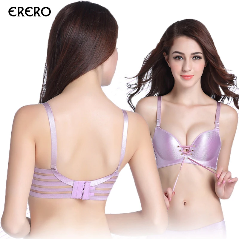 

efero Women Super Push Up Bra Sexy Seamless Gather Adjustable Women Bra Seamless Underwear Lingerie Sexy Wireless Bras Bralette