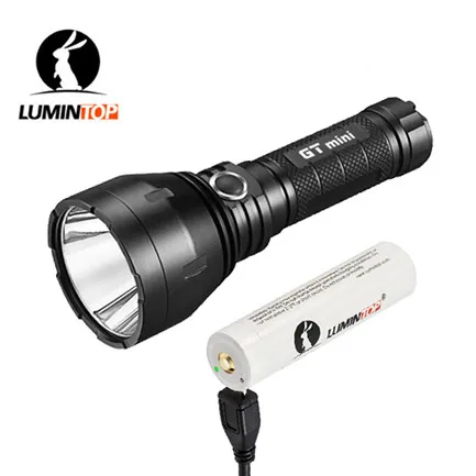 Lumintop GT мини длинный Rang Flashligh Kit 17 Вт 4.5A CREE XHL NW/CW Макс 1200 люмен дальность луча 750 м 135, 000cd уличный фонарь - Испускаемый цвет: GTmini 3400mAh-U