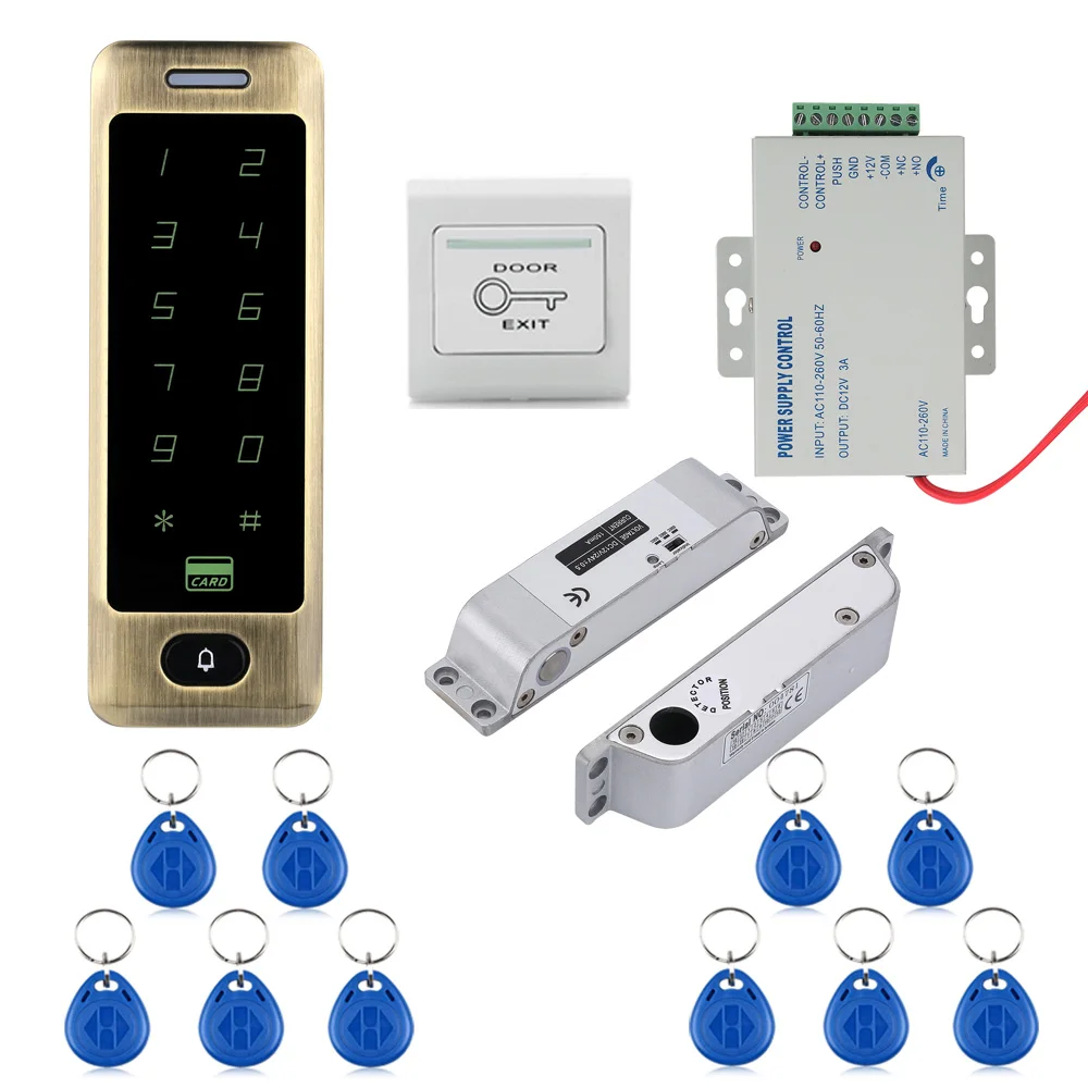 MOUNTAINONE SY5300-M Mountainone Waterproof Metal Touch 8000 Users Door RFID Access Control Keypad Support Card Password | Безопасность