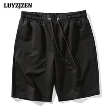 Новое поступление модные летние шорты Для мужчин пляжные Повседневное однотонные хлопковые шорты-бермуды 6 цветов Высокое качество брюки большого размера K19