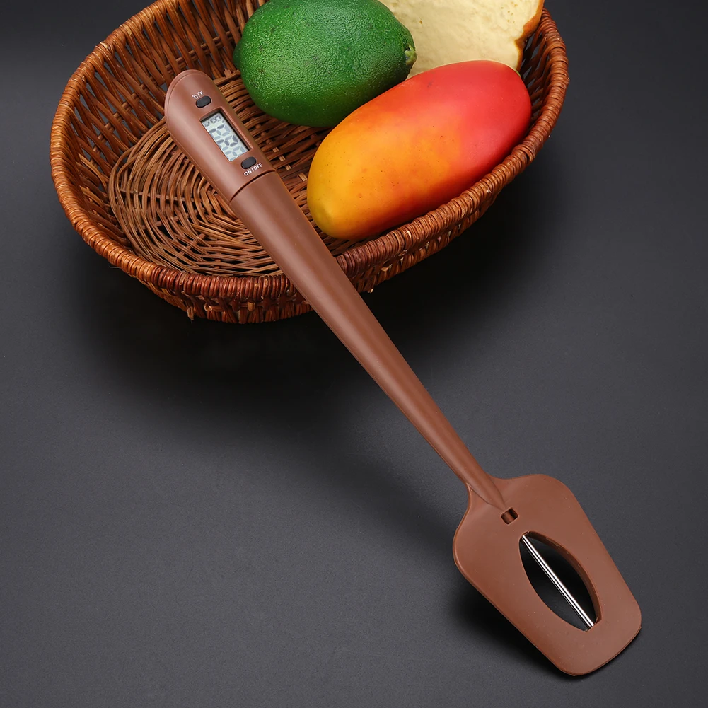 Цифровая металлическая кулинарная лопатка термометр с ЖК-дисплеем конфеты шоколадный термометр кухонный инструмент для выпечки и готовки