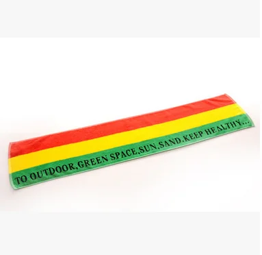 Новая мода для спорта для фитнеса Для Йоги Полотенце для бега удлиненное 100 см - Цвет: Colorful strip