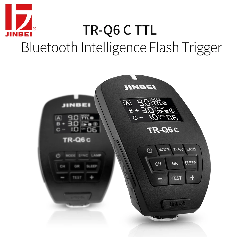 

JINBEI TR-Q6 HSS 1/8000s Trigger for Canon 2.4G Wireless Radio Studio Flash TTL Transmitter Photo Lighting Remote Controller