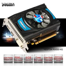 Yeston Radeon RX 550 font b GPU b font 4GB GDDR5 128bit Gaming Desktop computer PC