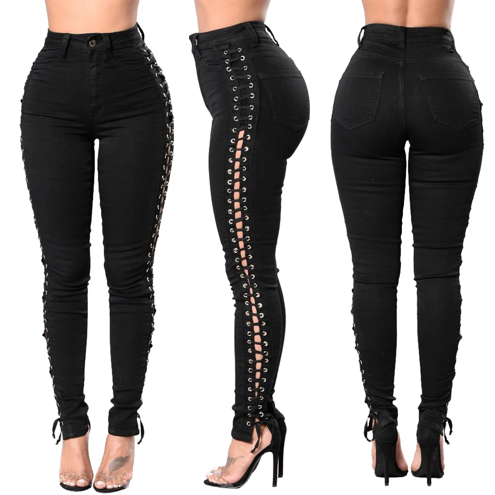black slim leg jeans womens