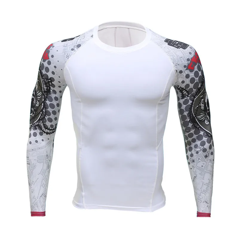 Футболка компрессионная с длинным рукавом принтом 3 D|t-shirt palace|palace fashionlong sleeve t-shirt |
