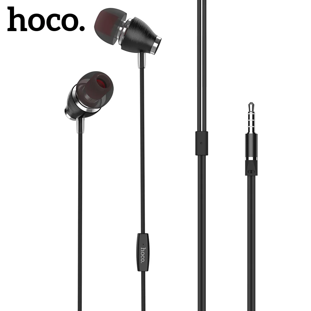 HOCO metal High Quality HD Clear Super Bass Stereo In ear Wired