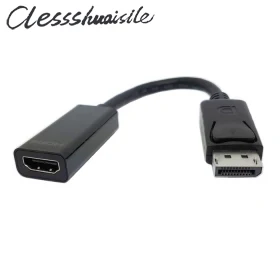 (100 шт./лот) черный DisplayPort от 1 2 до HDMI 4 Женский адаптер Поддержка 4K 2K & 1080p Audio 3D|adaptive