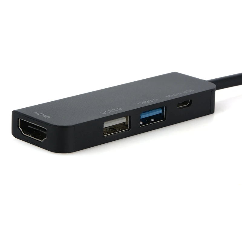 Для MacBook Pro samsung Galaxy S9/S8/примечание 9 USB C концентратора Tpye-C на Micro USB 3,0 2,0 HDMI Thunderbolt 4 Порты и разъёмы Splitter адаптер