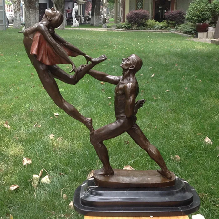 

bronze statue of the works of art dance ornaments jewelry business gifts Home Furnishing pas de deux hotel decoration