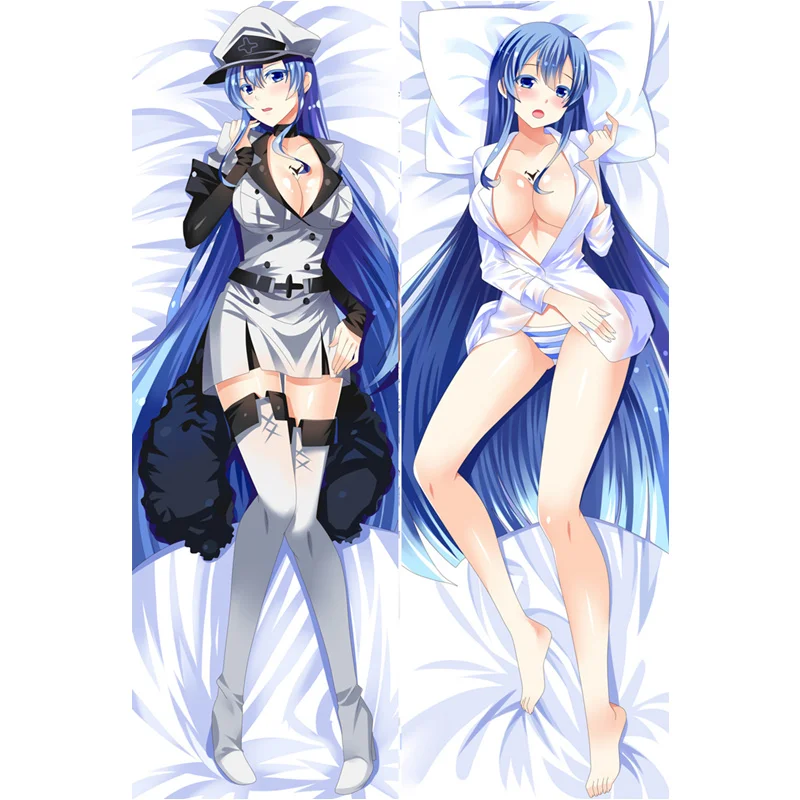 

New Janpan Anime Pillow case Akame ga Kill NIGHT RAID pillow Cover Sexy Girl Double-sided Bedding Body Hugging pillowcase gifts