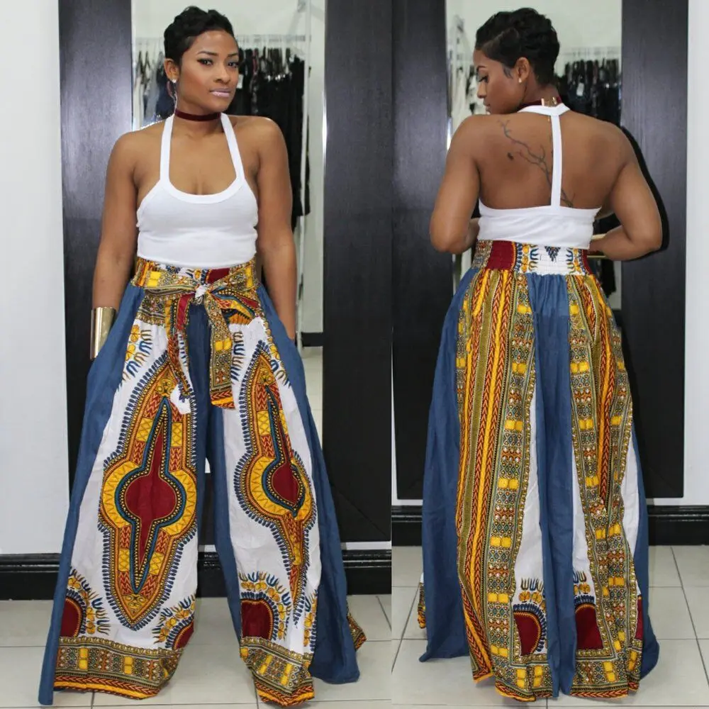 african high waist pants