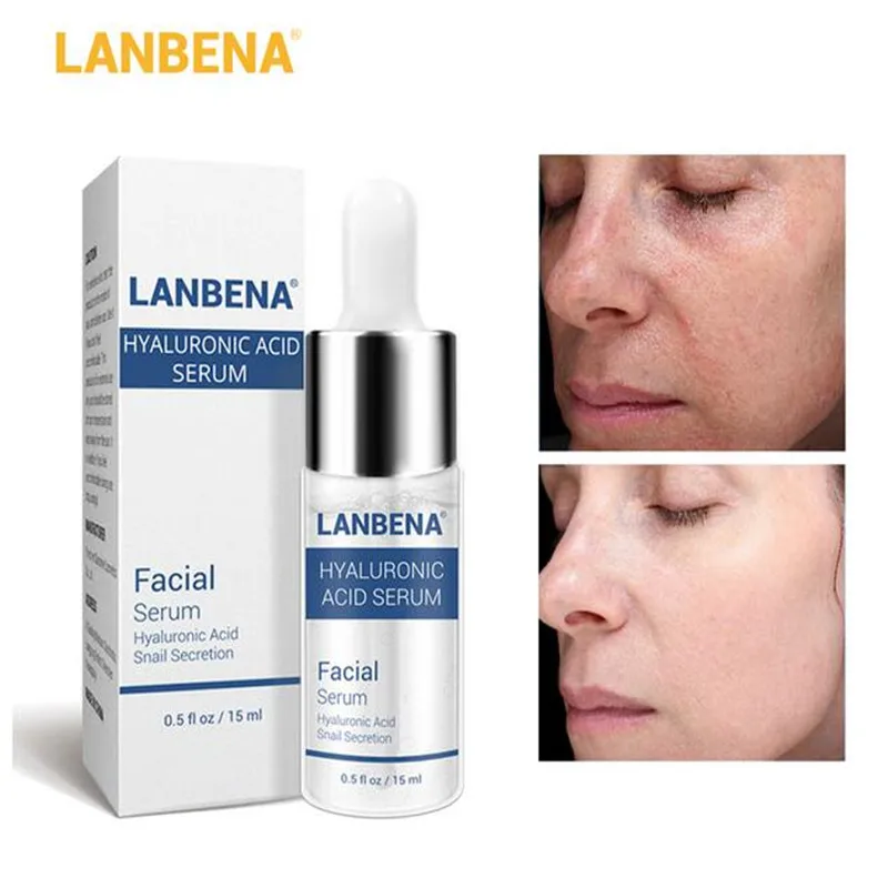 Lanbena 1pcs Hyaluronic Acid Serum Snail Essence Face Cream Moisturizing Treatment Skin Care Repair Whitening AntiAnging Winkles | Красота и