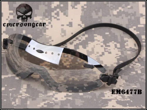 Emerson страйкбол тактический военный Открытый Мотоцикл ветрозащитный BOOGIE регулятор очки охотничьи очки черный прозрачный - Цвет: Clear