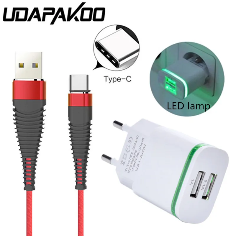 

High quality EU Plug charger or Type C usb quick charge wire For samsung s8 s9 C9 Pro LG G5 G6 Honor 9 8 HTC 10 evo U11 + Phone