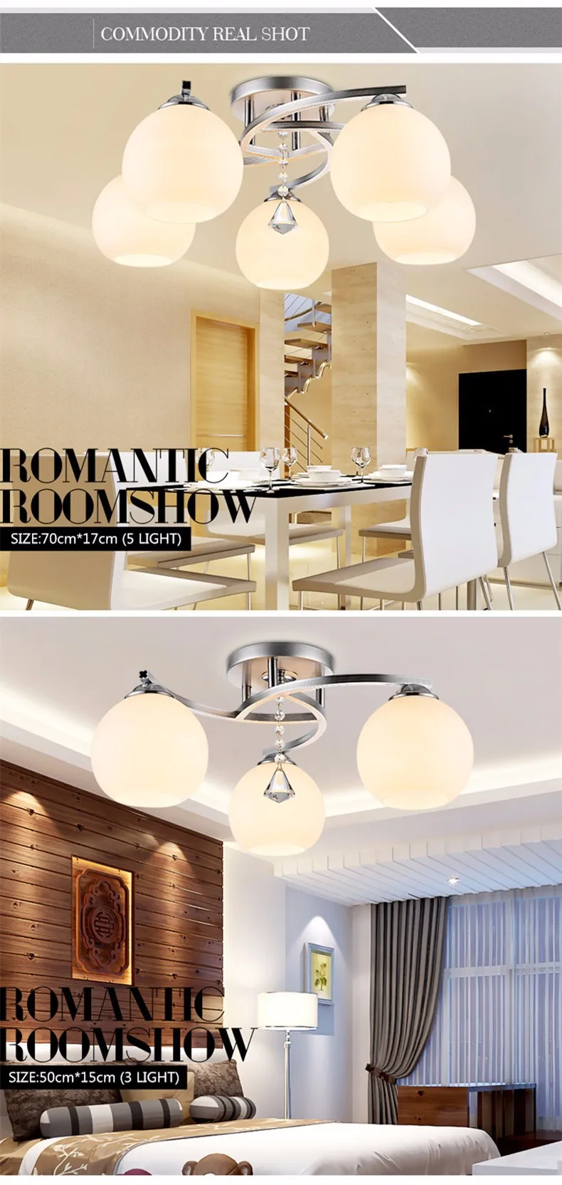 Luzes de Teto Moderno para Cozinha Quarto dos Miúdos Lâmpada do Teto do Vintage Luz para Quarto Cristal Sala Estar Jantar Led 3 sala estar quarto dos miúdos lâmpada do