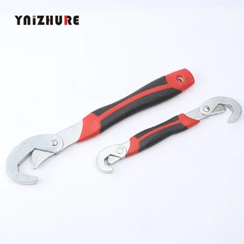 

2pcs Multi-Function Universal Wrench Adjustable Grip Wrench set 9-32mm ratchet wrench Spanner hand tools