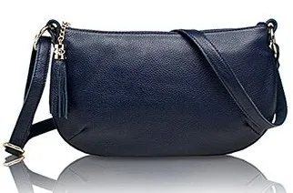 Новое поступление, модная женская сумка через плечо из воловьей кожи, сумка из натуральной кожи, женская сумка с кисточками, сумка-мессенджер C116 - Цвет: deep blue