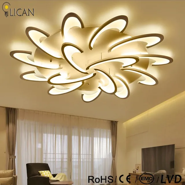 Lican Modern Led Ceiling Chandelier Lights For Living Lican Modern Led Ceiling Chandelier Lights For Living Room Bedroom Dining Study White Black Ac85 265v Chandeliers Fixtures