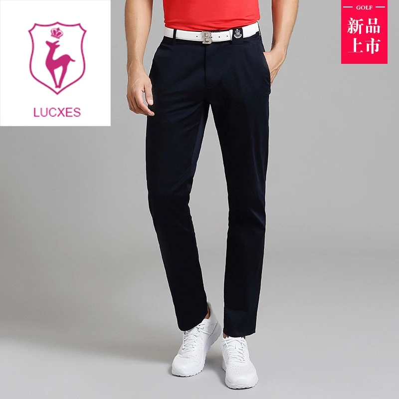 

LUCXES new 2018 golf pants men clothing straight cultivate one's morality quick dry easy wash 01 free shipping