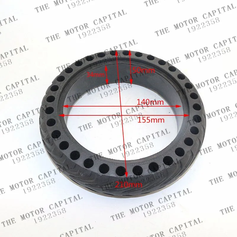 Solid Tire Hollow Non-Pneumatic Tyre Wheel 8 1/2x2 for Xiaomi Mijia M365 Scooter Shock Absorber Anti-slip Tyre Tire