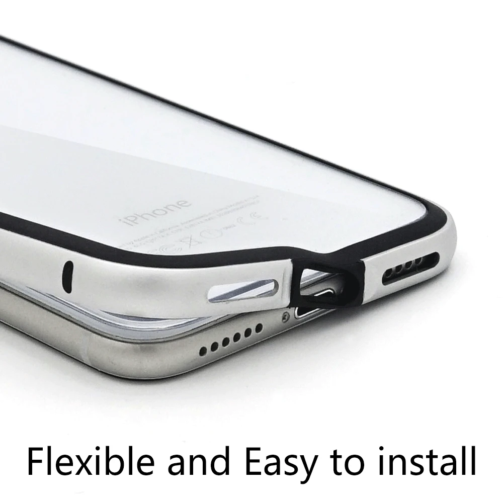 Ascromy For iPhone X Bumper Case Protective Aluminum Metal Bumper Frame For Apple iPhone X 10 iPhonex with Back Protecter Coque (10)