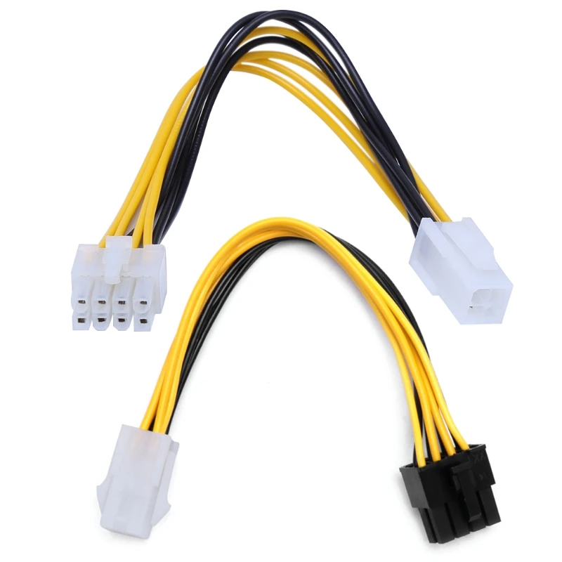

ATX 4-Pin Male To 8-Pin Female CPU Board Power Supply Converter Adapter Cable
