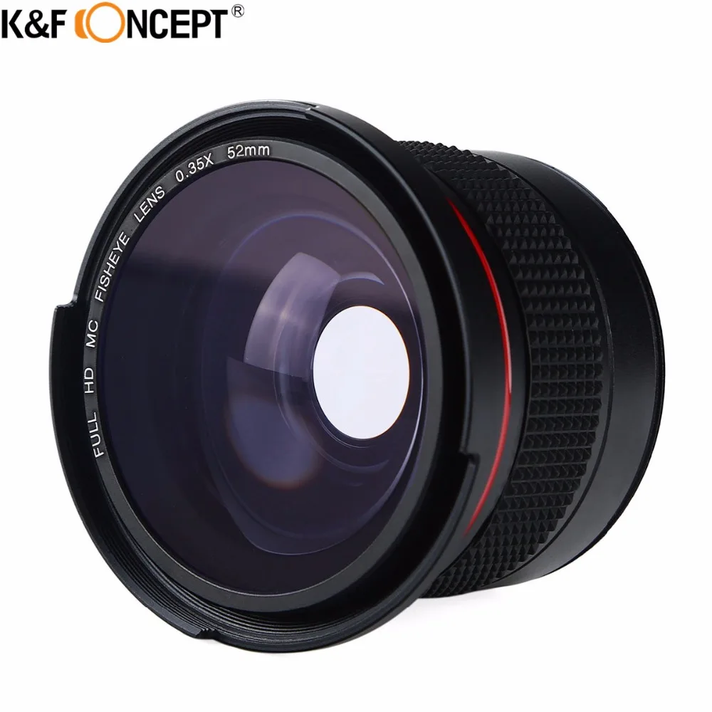 K&F CONCEPT 2 in1 52mm 0.35x Fisheye Wide Angle Macro