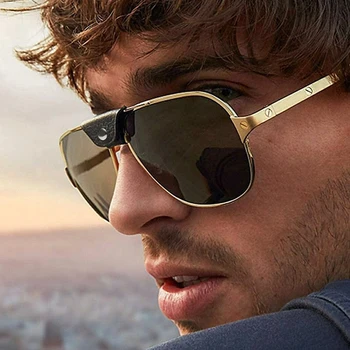 

Fashion Luxury Sunglasses Men Women Brand Designer Sun Glasses For Male Ladies Female Big Frame UV400 Oculos ZJ1006