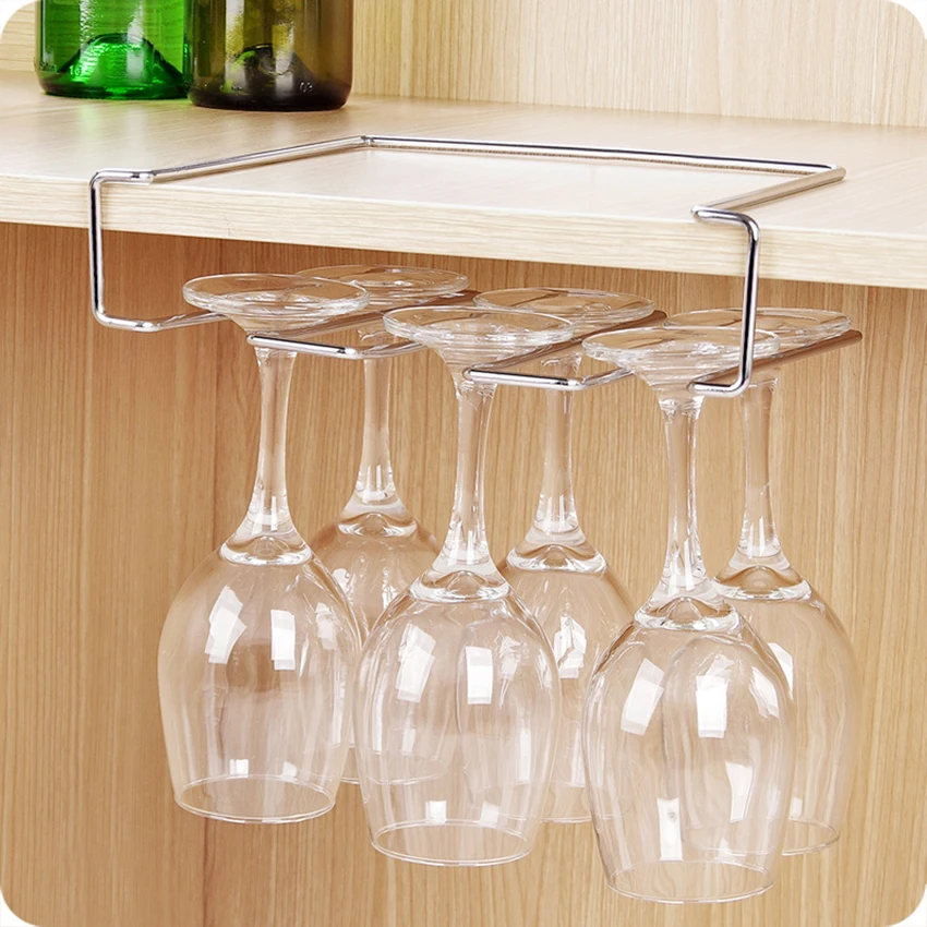 1 × Weinglashalter Hängegestell Aufbewahrungsschrank Bar Home Decor Schrank