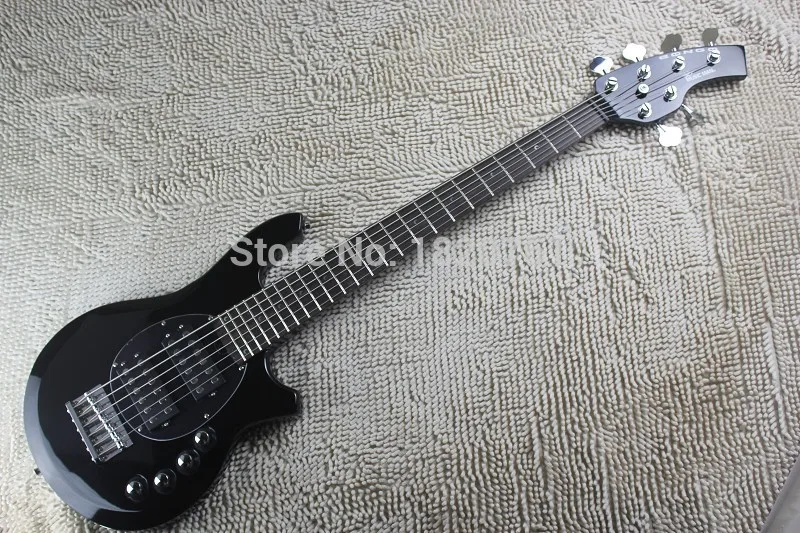 Бесплатная доставка Топ Qulity Music Man Bongo металл черный 6 Строки активность Доставка