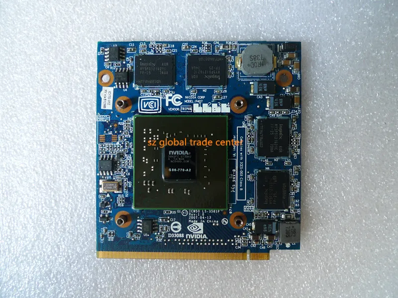 Видеокарта nVidia GeForce 8600 8600M GS 8600MGS MXM II DDR2 512 Мб для ноутбуков Acer 4520 5520G 5920G 7720G 6930G|acer