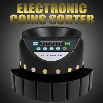 baratas Classificador De Dinheiro Eletrônico Automático & Coin Moeda Contador De Dinheiro Máquina De Contagem De Moedas De Euro