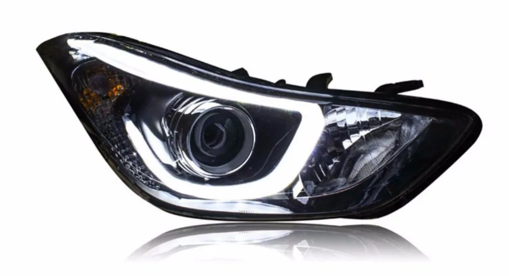 HID, 2012~, автостайлинг, фары для HUNDAI Elantra, Solaris, accent, Elantra, Genesis, i10, i20, santa fe, lantra; Elantra Головной фонарь