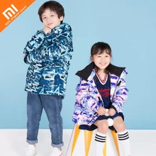 Детский лыжный костюм xiaomi mijia с принтом звезды Водонепроницаемая дышащая теплая Толстая куртка для мальчиков и девочек высокое качество